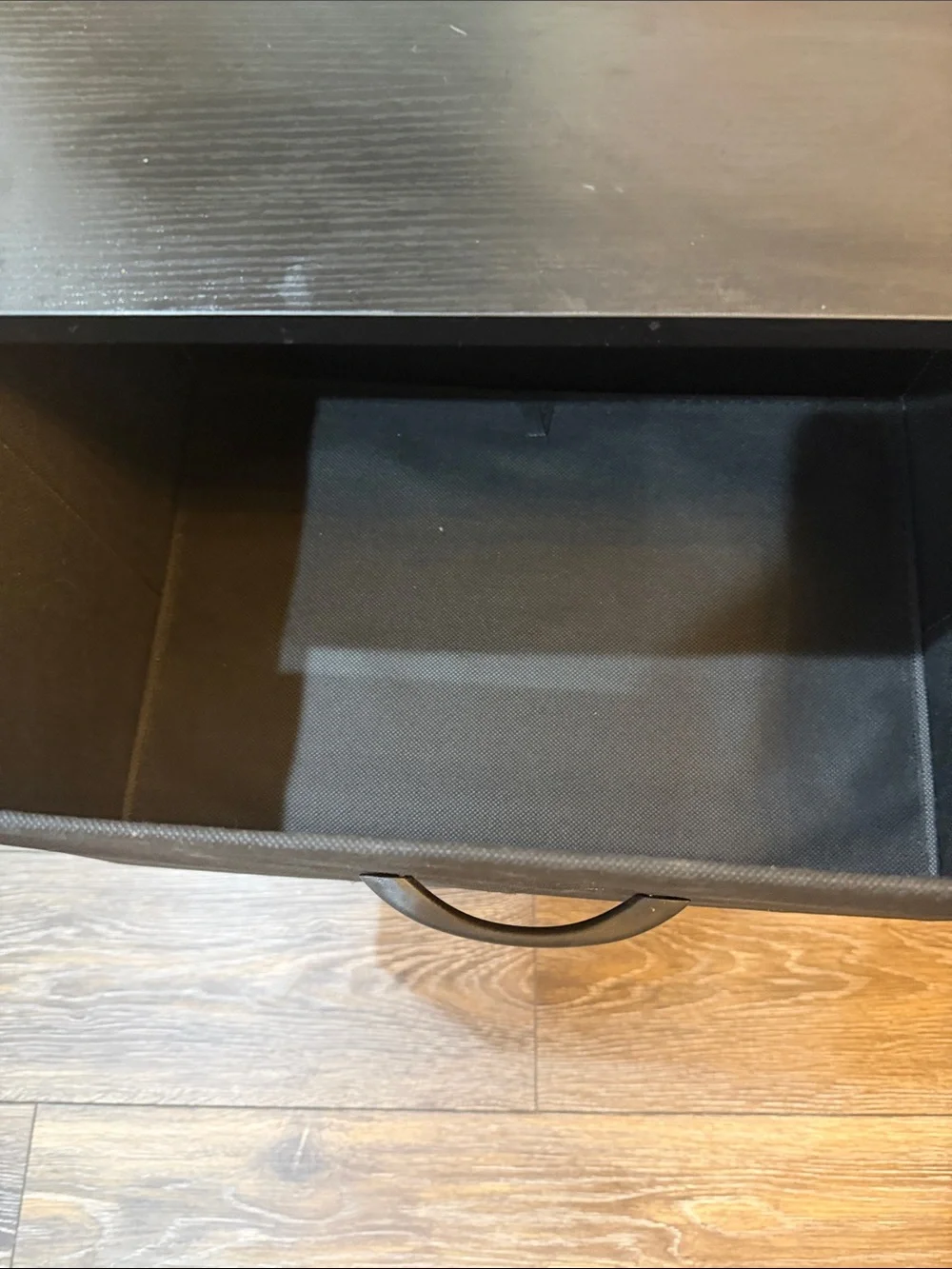 Black 2-Drawer Fabric Storage Cabinet - Brand Unknown
